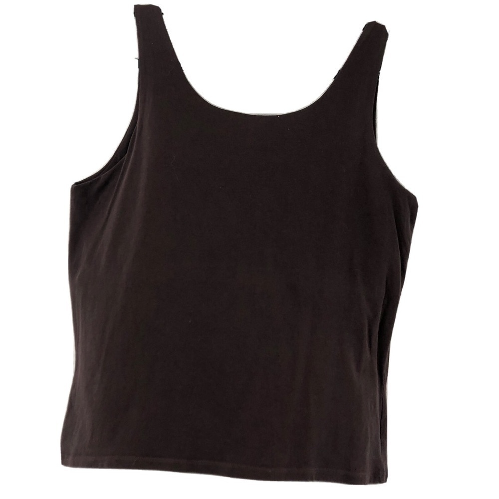 j jill tank top square neck brown size:L - Picture 2 of 9
